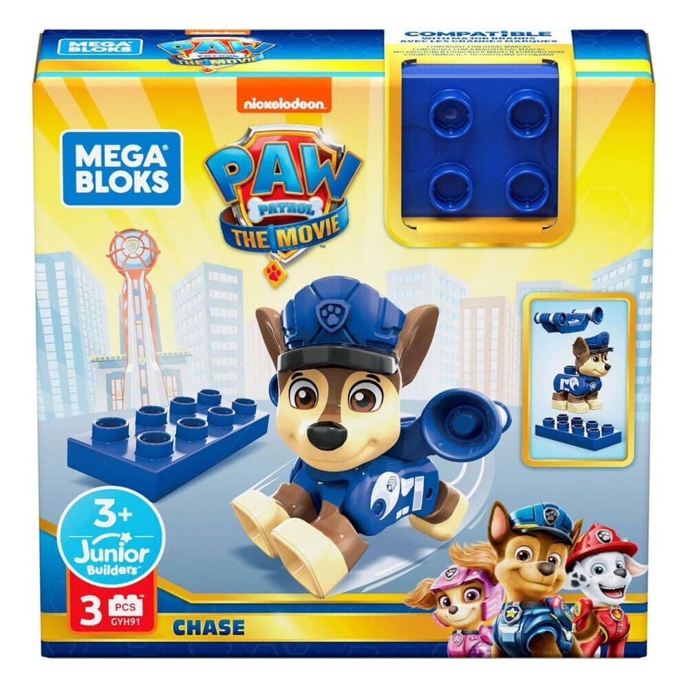 MEGA PAW PATROL KARAKTER FIGURLER CHASE GYH89-GYH91 Mega Bloks GYH91