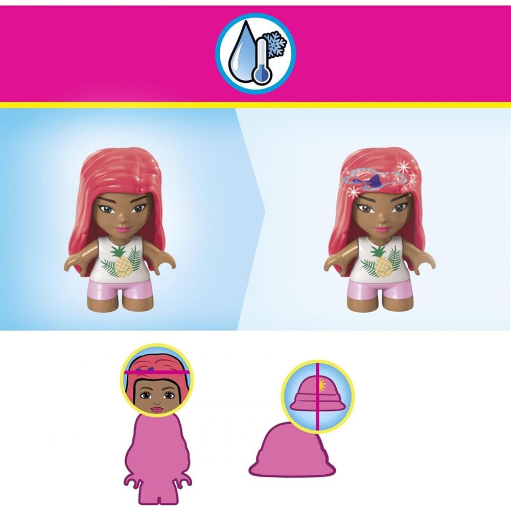 MEGA Barbie Color Reveal Mini Bebekler HHP85-HHP88 Mega HHP88