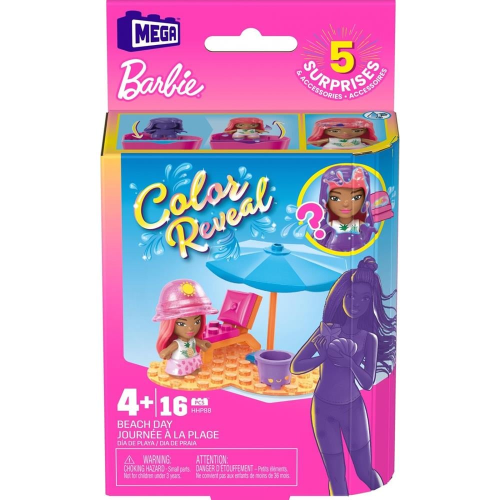 MEGA Barbie Color Reveal Mini Bebekler HHP85-HHP88 Mega HHP88