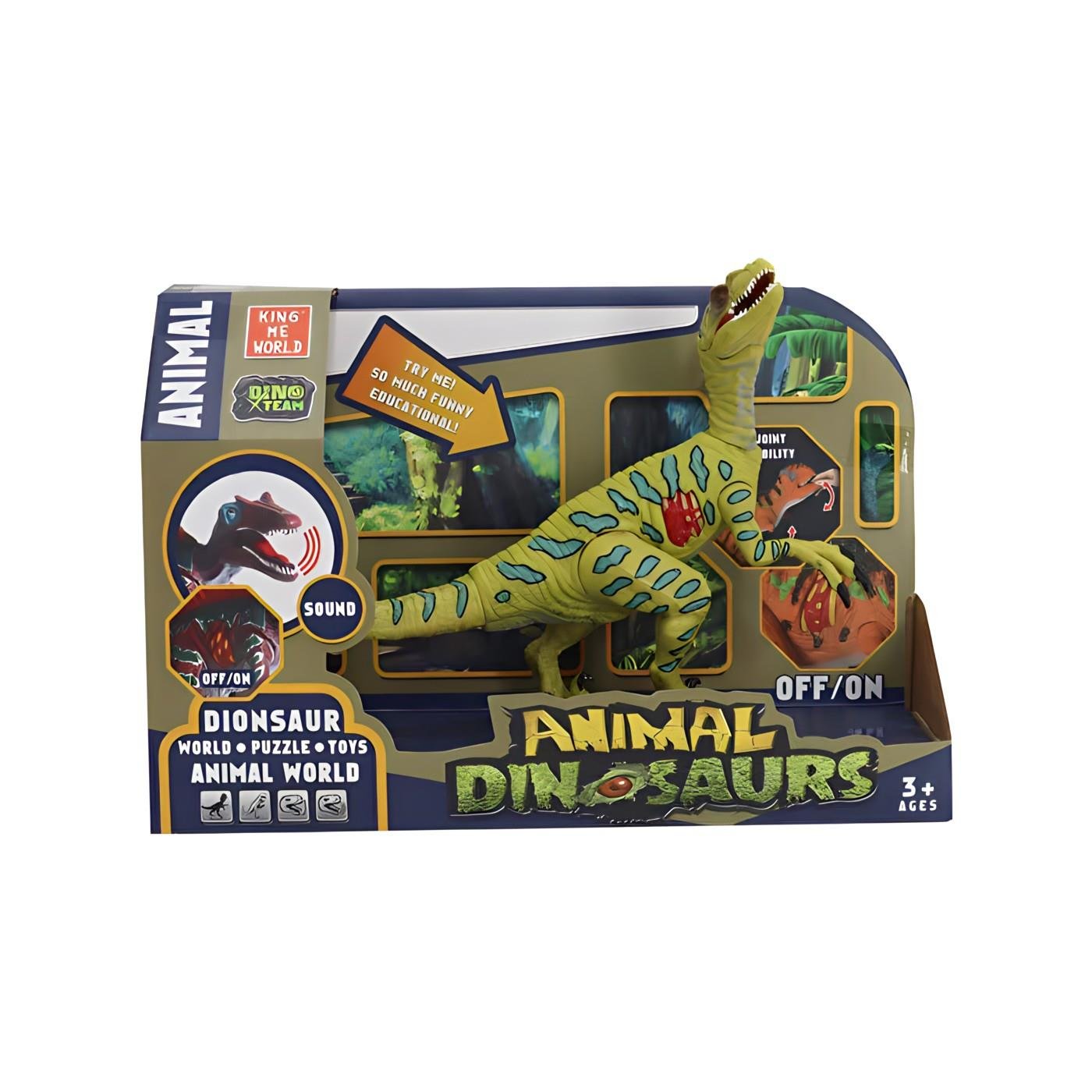 Animal Dinosaurs Serisi Sesli Işıklı Dino A7 Mega Oyuncak BIG308A7