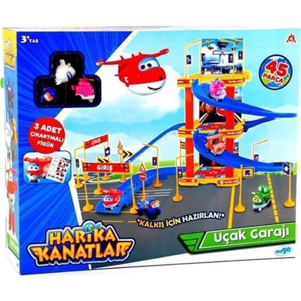 Harika Kanatlar Dev Uçak Garajı Mega Oyuncak MGA01363