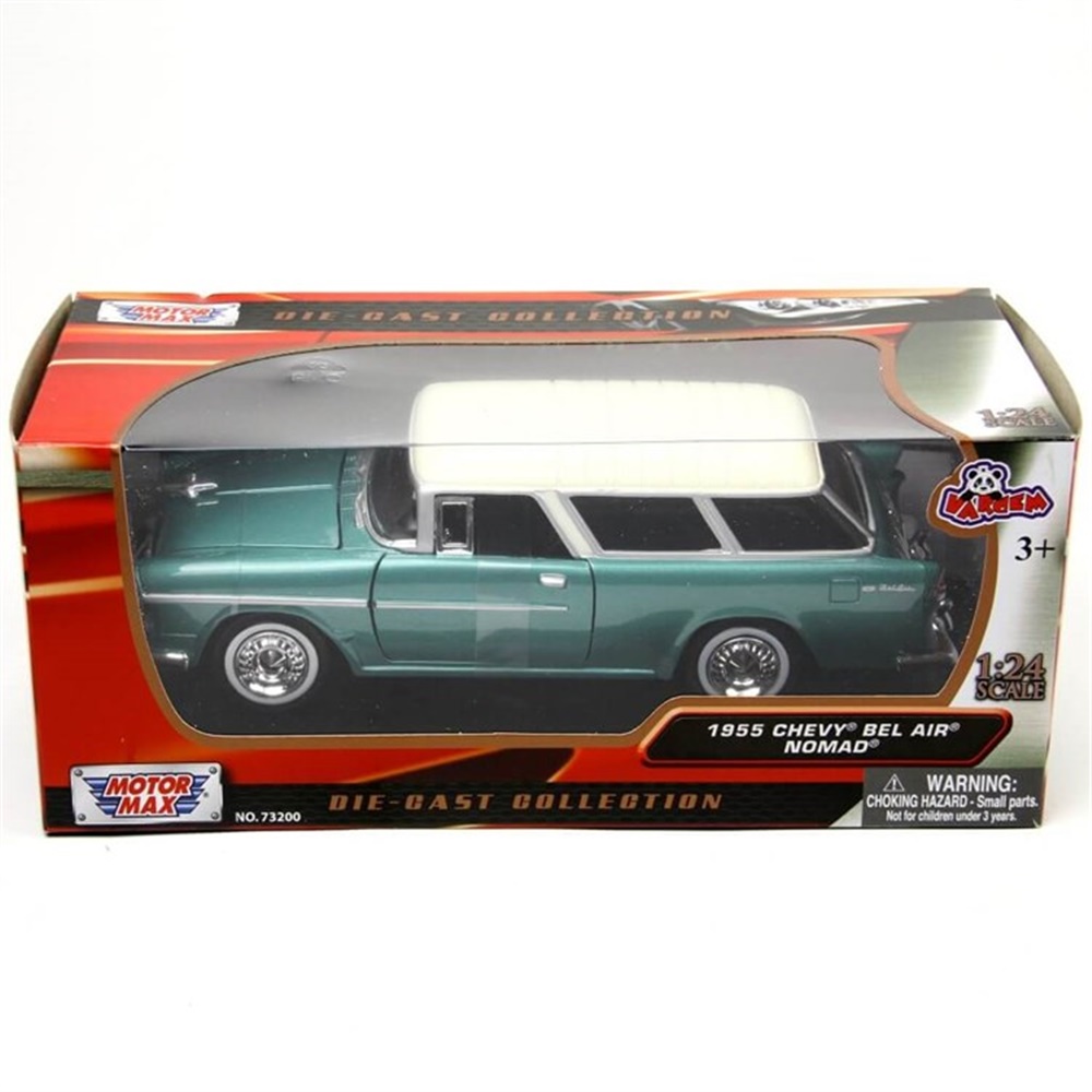 Metal Motormax 1955 Chevy Bel Air Nomad 1:24