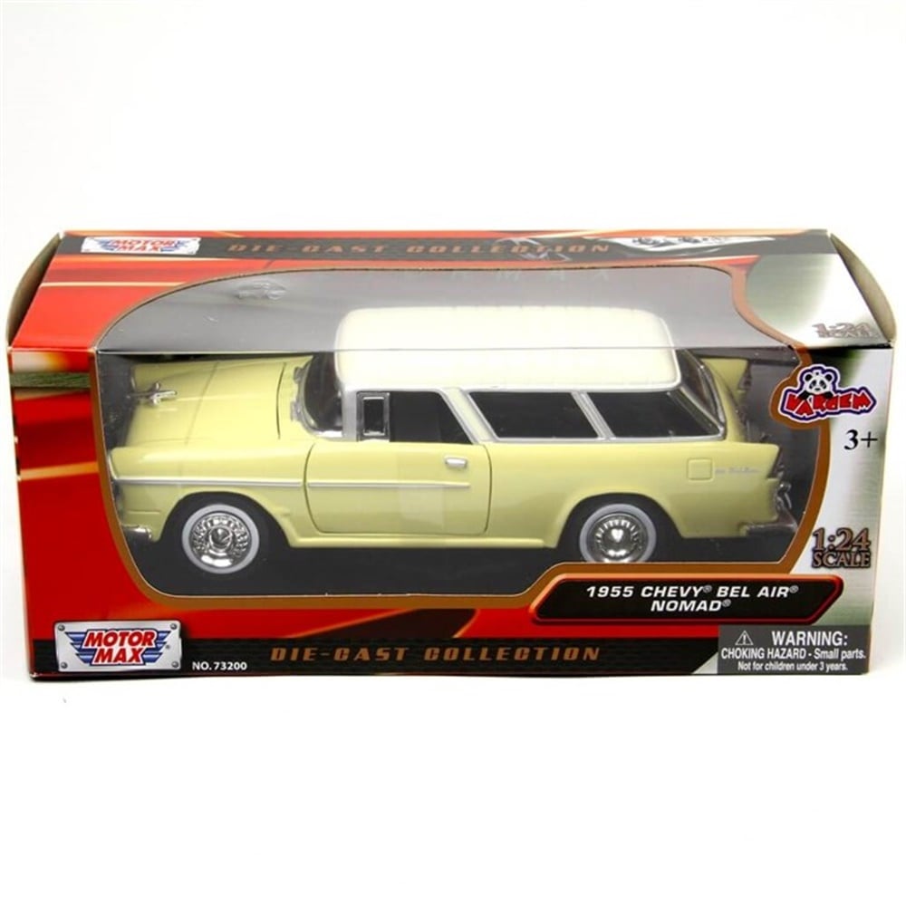 Metal Motormax 1955 Chevy Bel Air Nomad 1:24