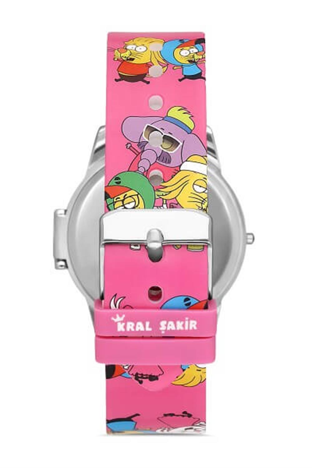 MiniFlak Lisanslı Kral Şakir KS5032-5 Pembe Çocuk Kol Saati MiniFlak KS5032-5