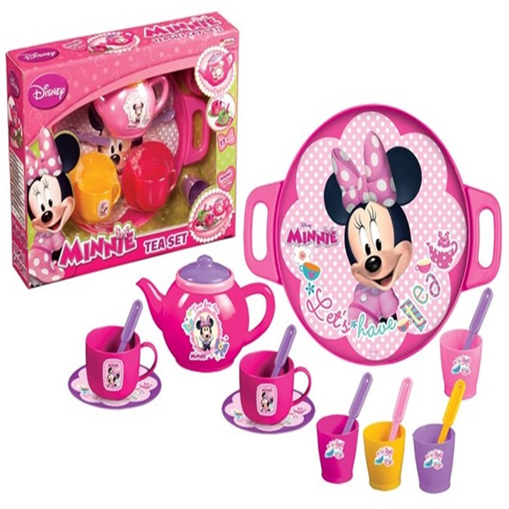 Minnie Mouse Tepsili Çay Seti
