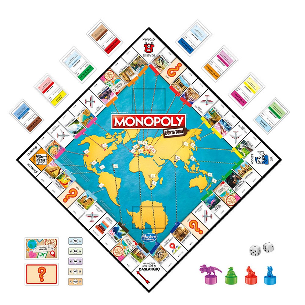 Monopoly Dünya Turu F4007 Monopoly F4007