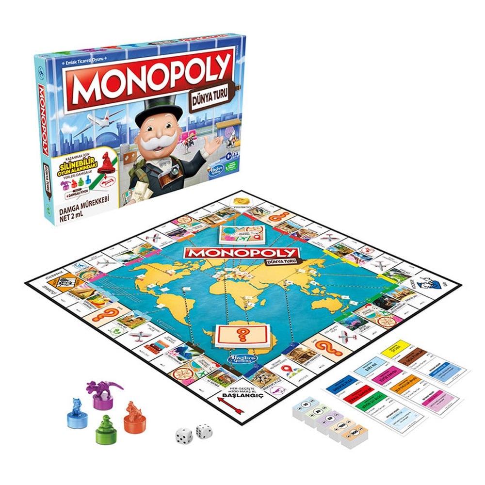 Monopoly Dünya Turu F4007 Monopoly F4007