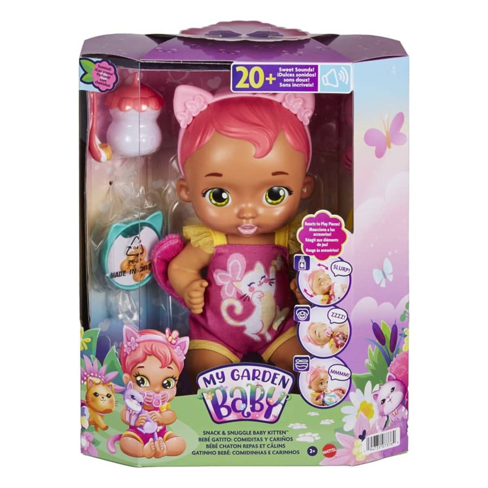 My Garden Baby Sesli ve Aksesuarlı Yavru Kedi Bebeğim HHP27-HHP29 My Garden Baby HHP29