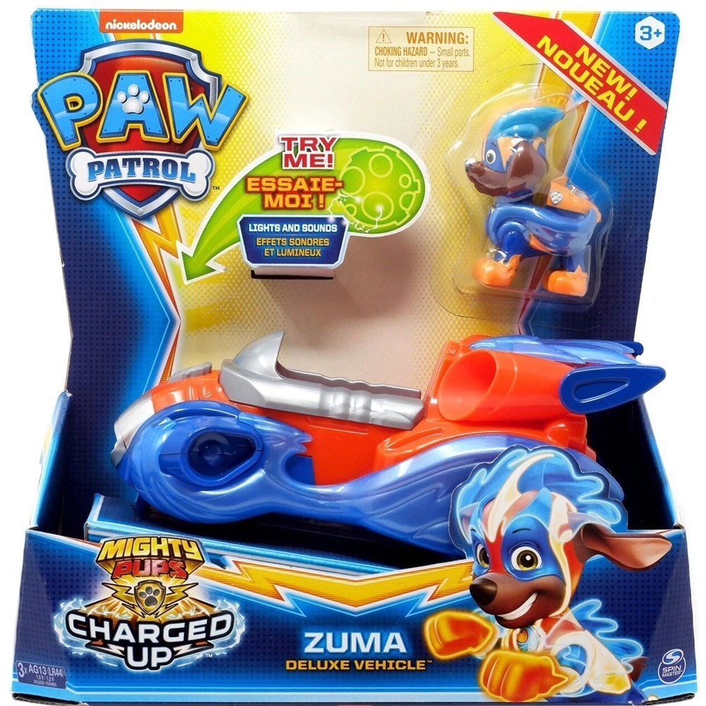 Paw Patrol Charged Up Zuma Deluxe Vehicle 20121277 Paw Patrol SPIN 20121277
