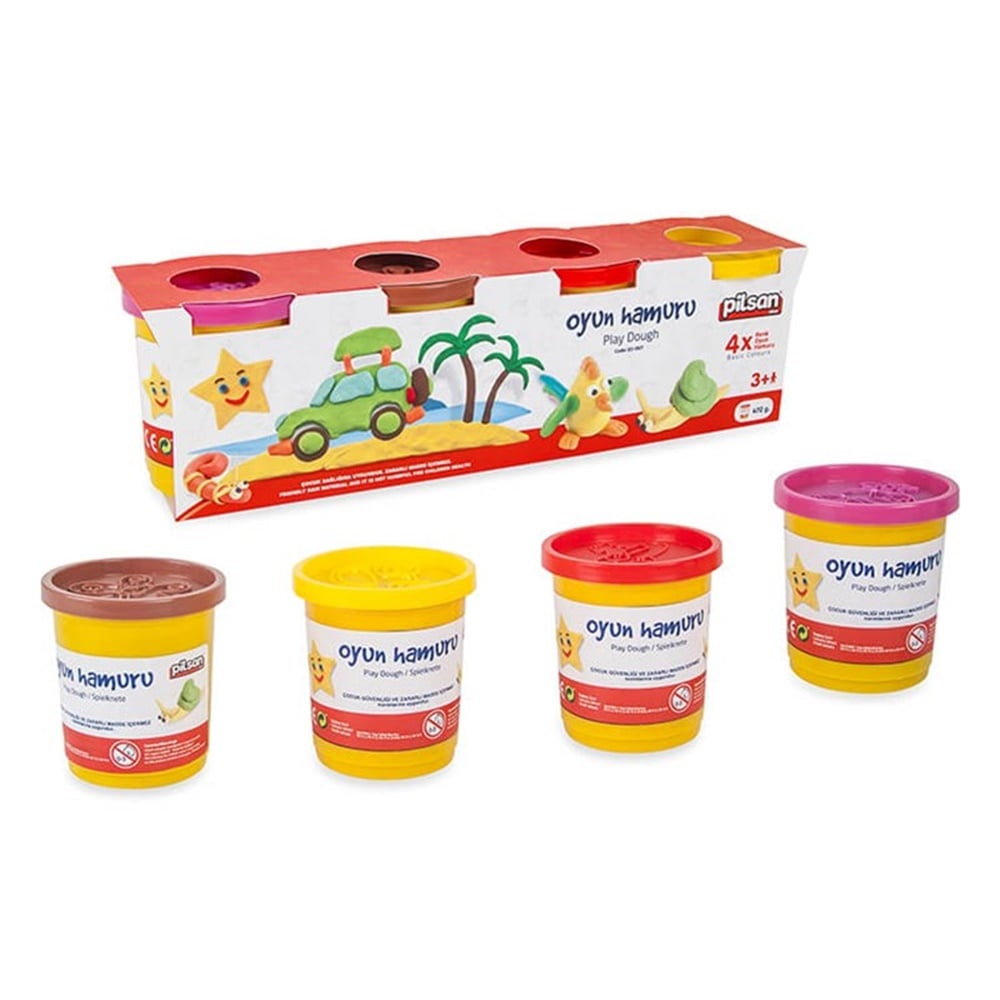 Pilsan 4'lü Oyun Hamuru (4 x 100 gr)