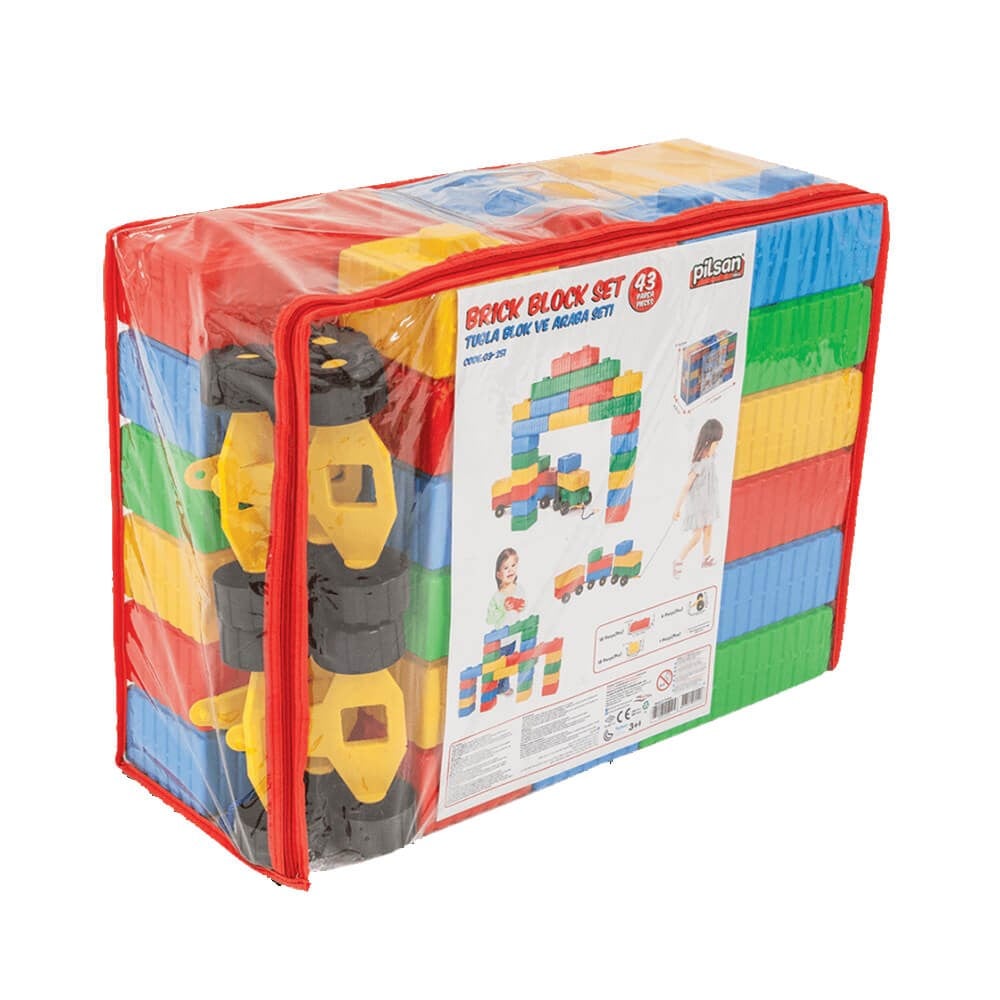 Pilsan Tuğla Blok Ve Araba Seti 43 Parca Pilsan PLS 03 251