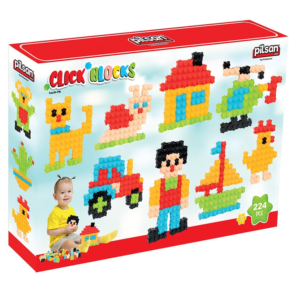 Pilsan Çıt Çıt Bloklar (224 Parça) Pilsan  PLS 03 296