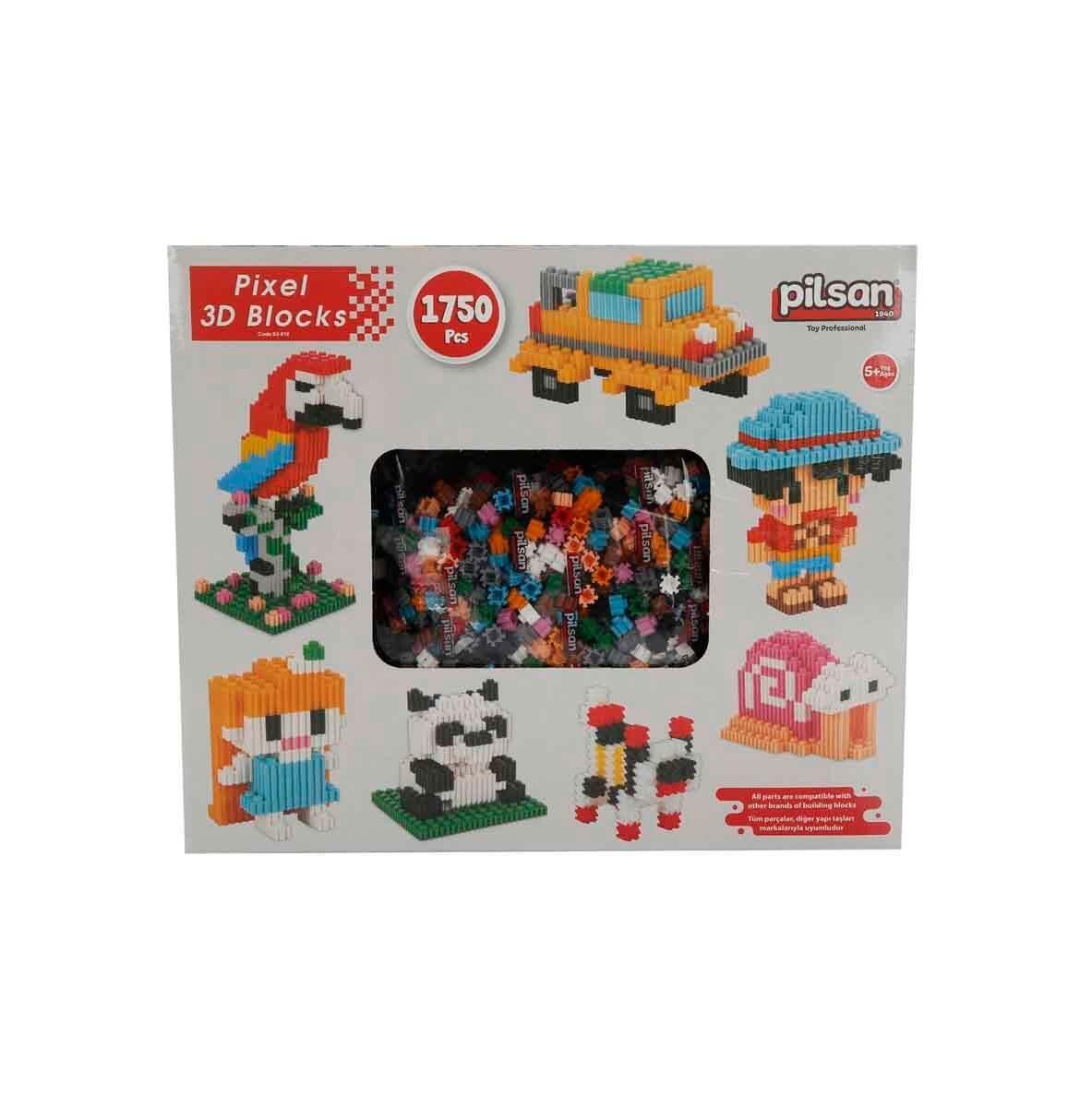 Pixel 3D Bloklar 1750 Parça Pilsan PLS 03 616