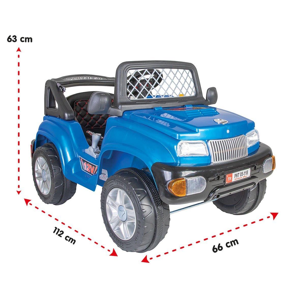 Pilsan Panther Kumandalı Akülü Araba 12V Mavi Pilsan PLSK 05 118 M