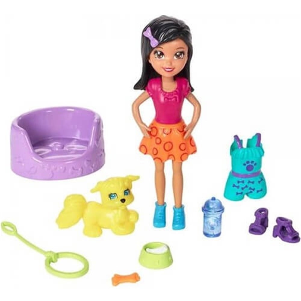 Polly Pocket Bebeği Ve Hayvan Arkadaşı Crissy FPJ04-FPJ06 Polly Pocket FPJ06