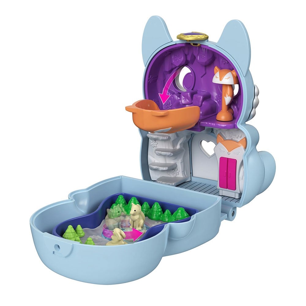 Polly Pocket Çift Taraflı Micro Oyun Setleri Kutup Tilkisi GTM56-GTM57 Polly Pocket GTM57