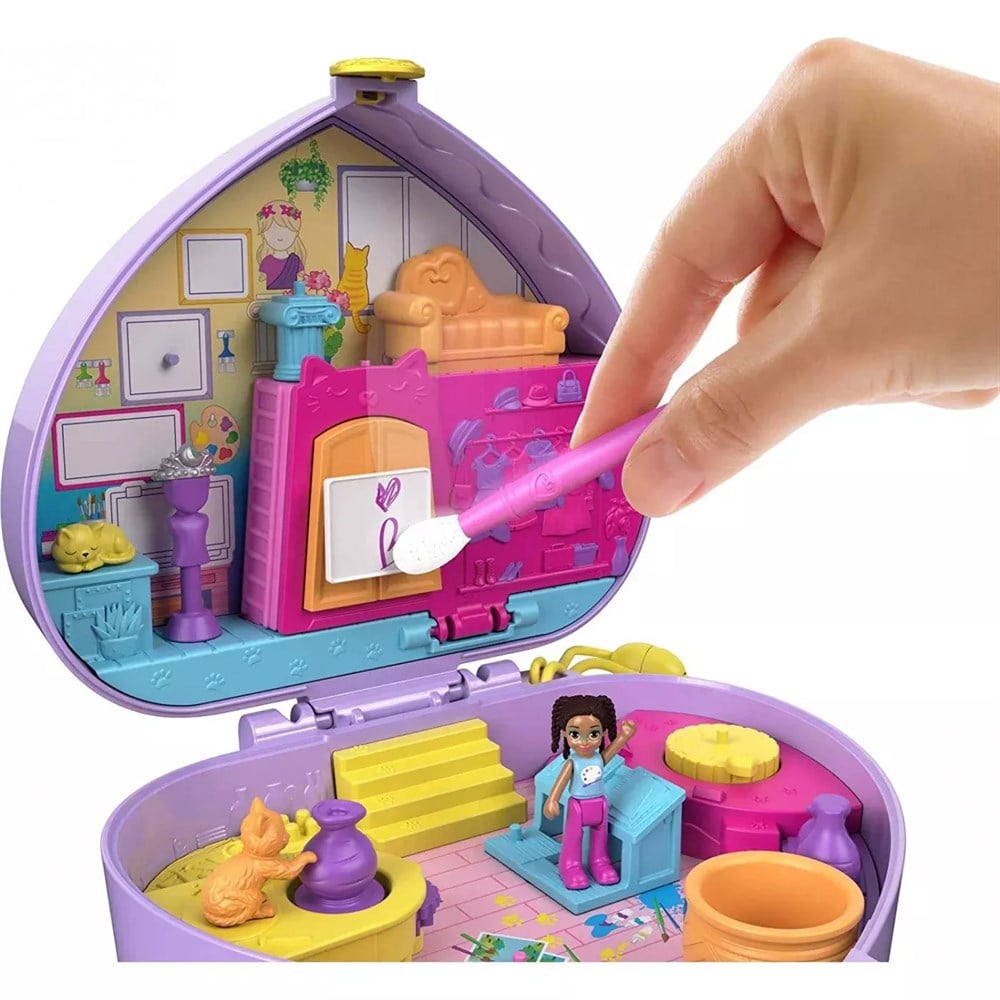 Polly Pocket ve Maceraları Oyun Setleri Art Studio FRY35-HGT15 Polly Pocket HGT15