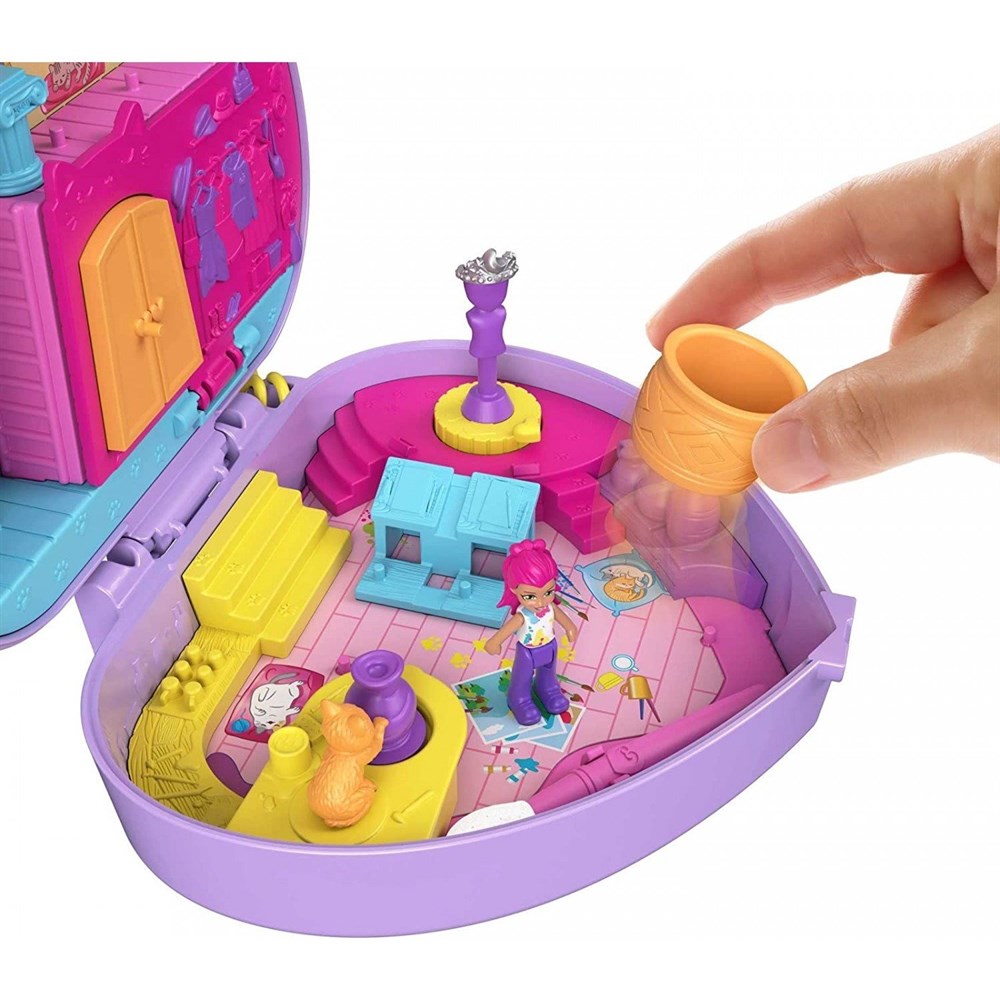 Polly Pocket ve Maceraları Oyun Setleri Art Studio FRY35-HGT15 Polly Pocket HGT15