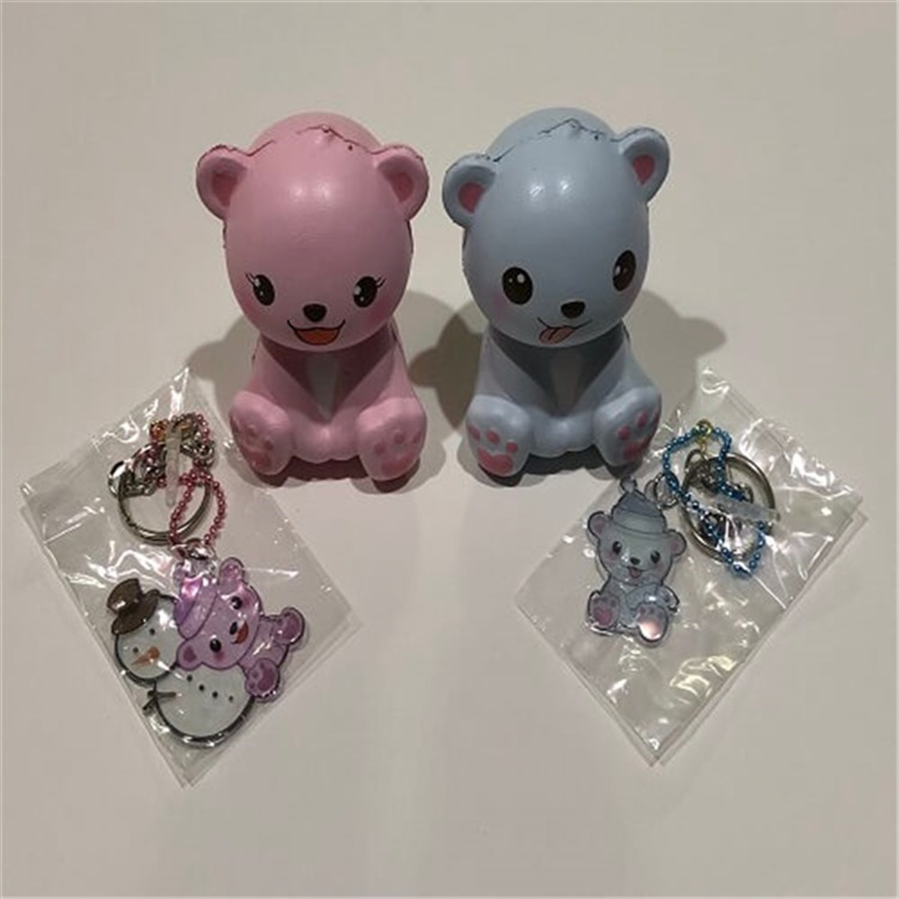 Puni-Maru Squishy Polar Bear Anahtarlık