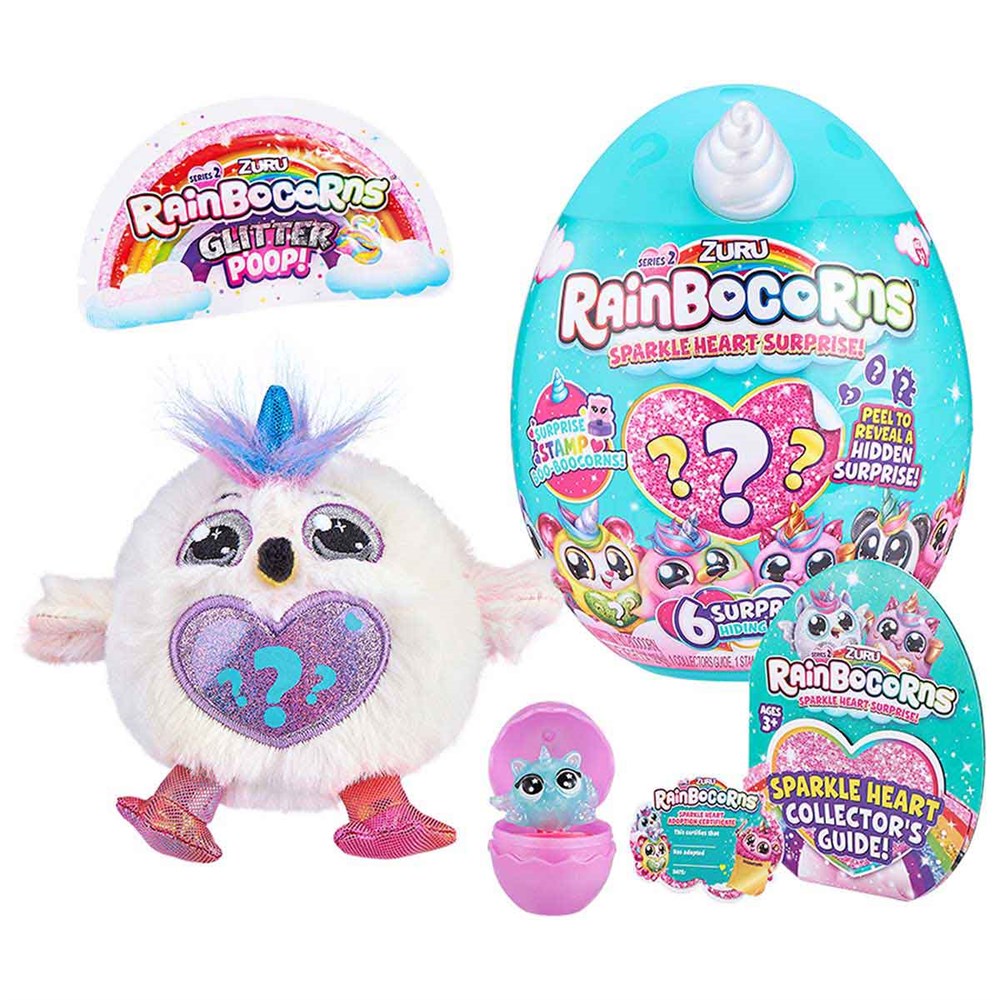 Rainbocorns Beyaz Mini Işıltılı Kalp Sürprizi S2 RAR07000 Rainbocorns RAR07000 BY