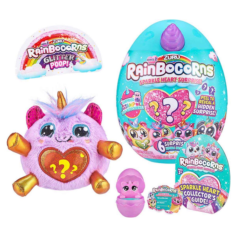 Rainbocorns Mor Mini Işıltılı Kalp Sürprizi S2 RAR07000 Rainbocorns RAR07000 MR