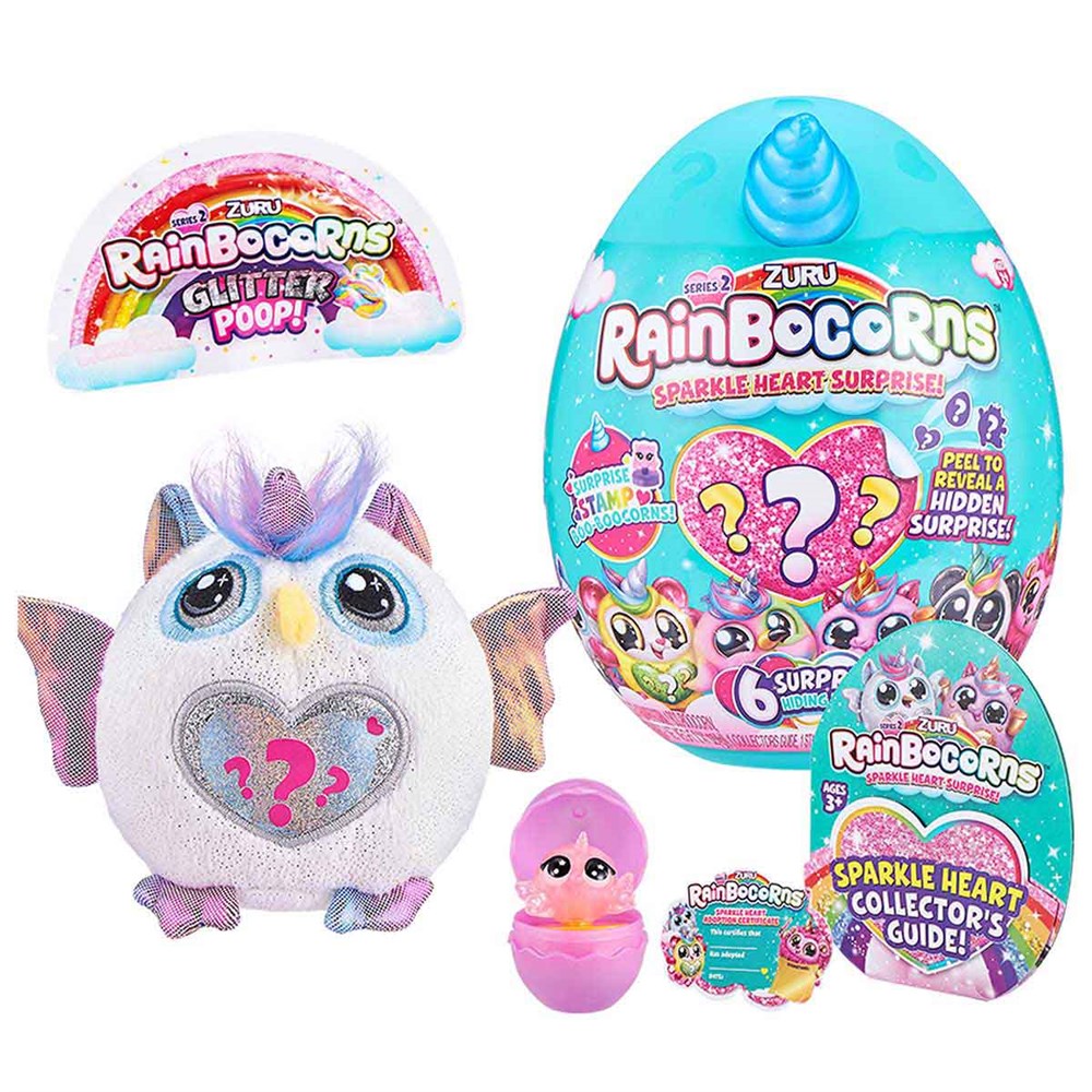 Rainbocorns Mavi Mini Işıltılı Kalp Sürprizi S2 RAR07000 Rainbocorns RAR07000 MV