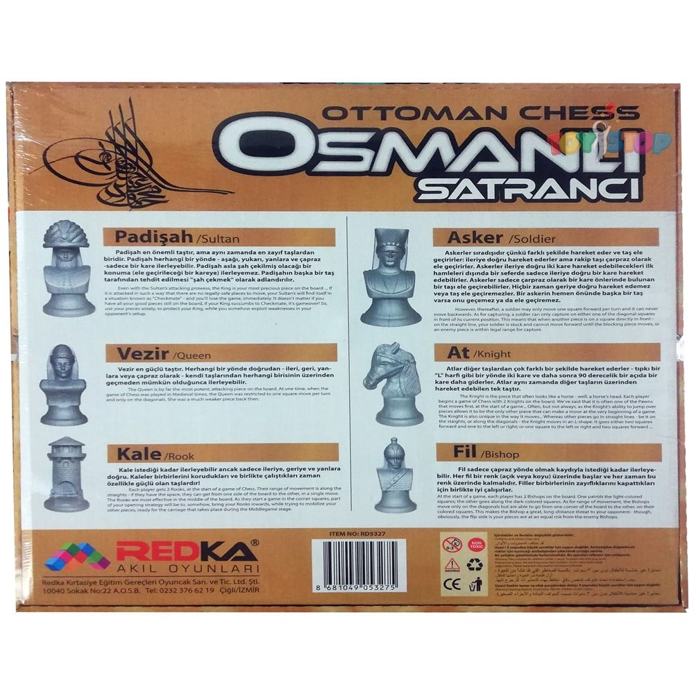 Redka Osmanlı Satrancı RDK015 Redka RDK015