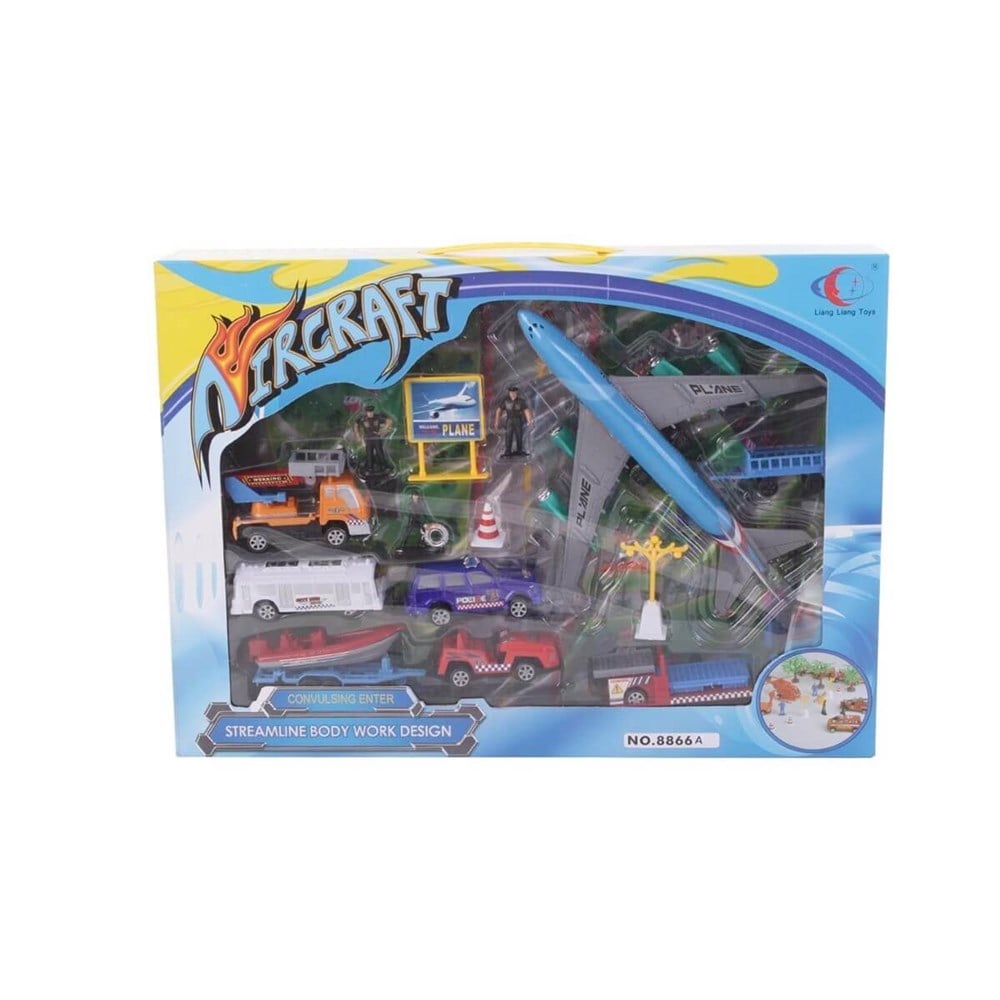 Plastik Oyun Havaalanı Setı SAM 8866A Samatlı SAM 8866A