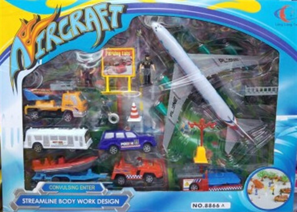 Plastik Oyun Havaalanı Setı SAM 8866A Samatlı SAM 8866A