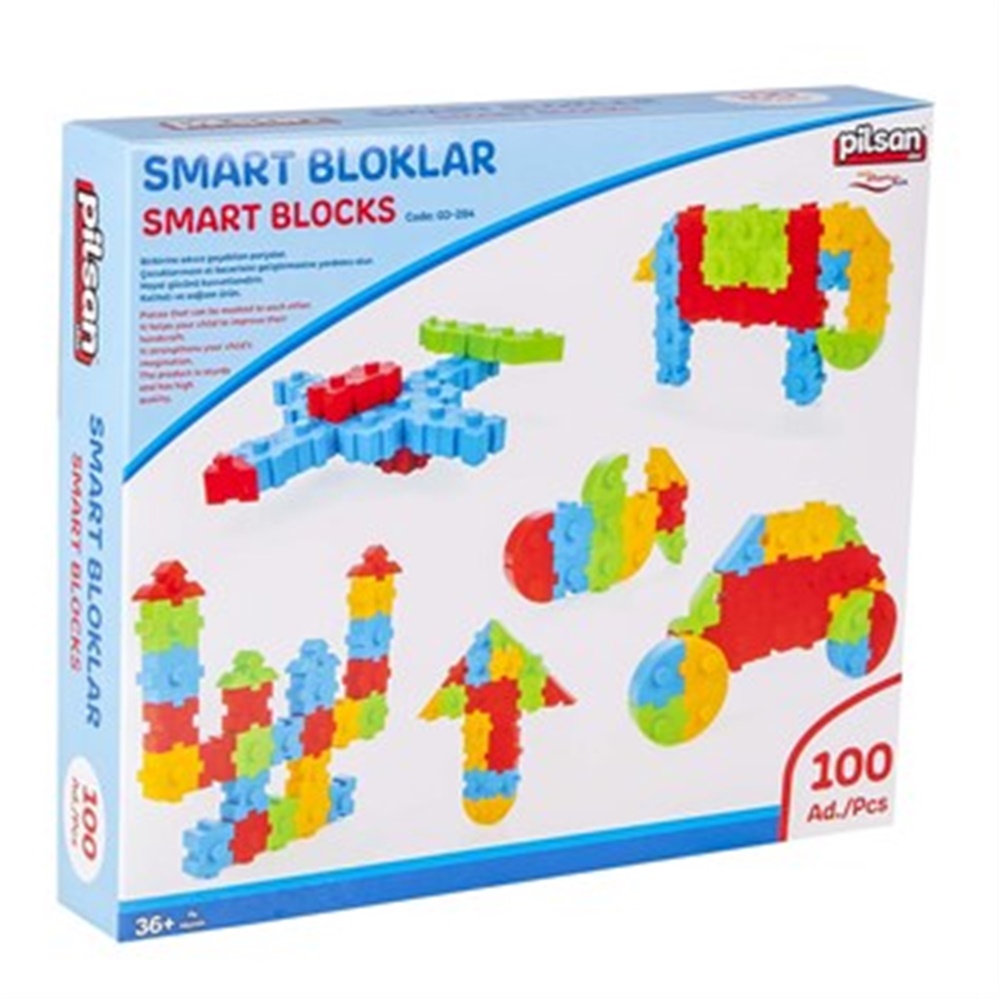 Smart Bloklar Kutulu 100 Parça