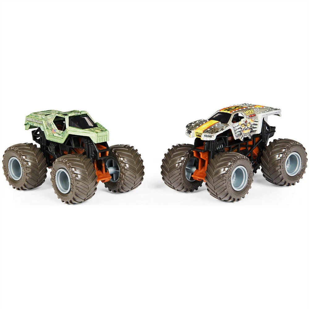 Monster Jam 1:64 Renk Değiştiren İkili Araba Seti Soldier Fortune Black Ops & Max-D 20129425 Spin Master SPM 20129425