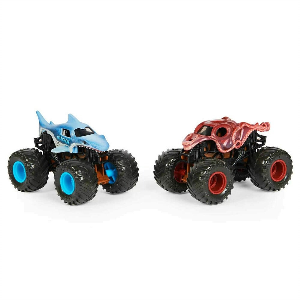 Monster Jam 1:64 Renk Değiştiren İkili Araba Seti Megalodon & Octonber 20129426 Spin Master SPM 20129426