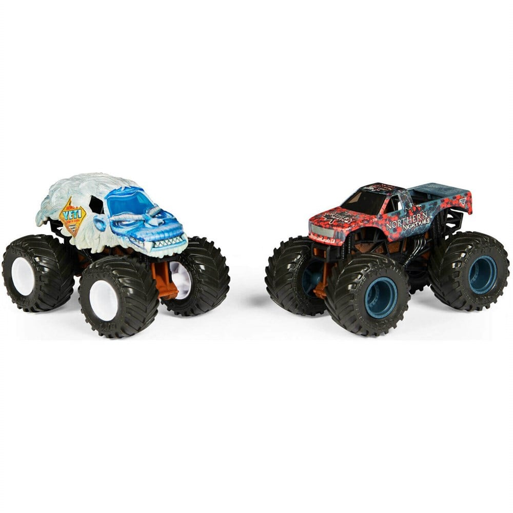 Monster Jam 1:64 Renk Değiştiren İkili Araba Seti Northern Nightmare & Yeti 20129427 Spin Master SPM 20129427