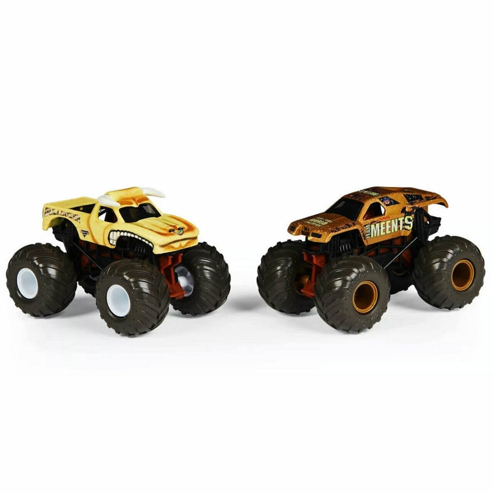 Monster Jam 1:64 Renk Değiştiren İkili Araba Seti Bulldozer & Team Meents 20129428 Spin Master SPM 20129428