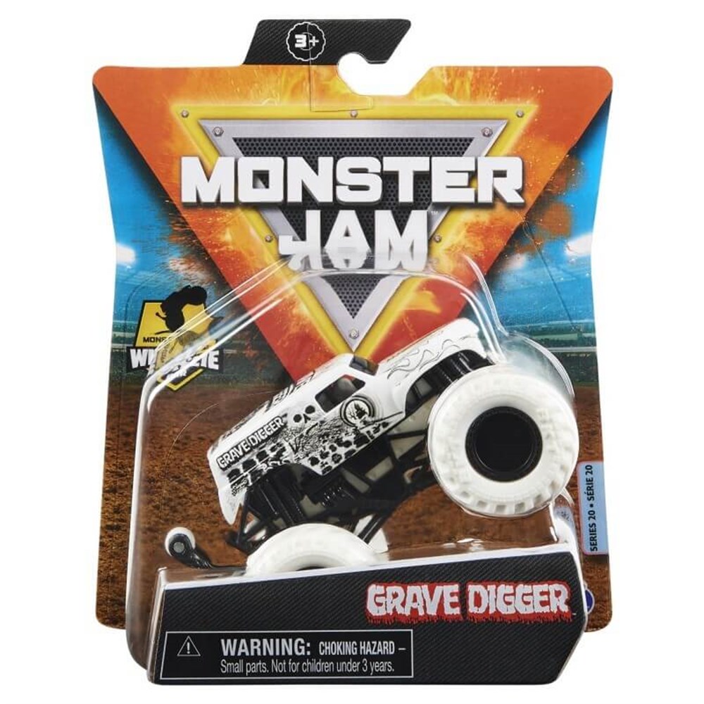 Monster Jam 1:64 Araçlar White Grave Digger 20130612 Spin Master SPM 20130612