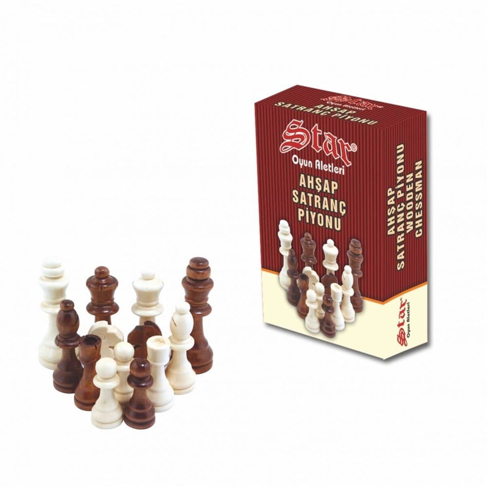 Star Ahşap Satranç Piyonu No:5 Star STR1050286