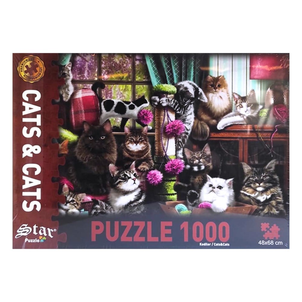 Star Puzzle Kediler 1000 Parça 1100356 Star STR1100356