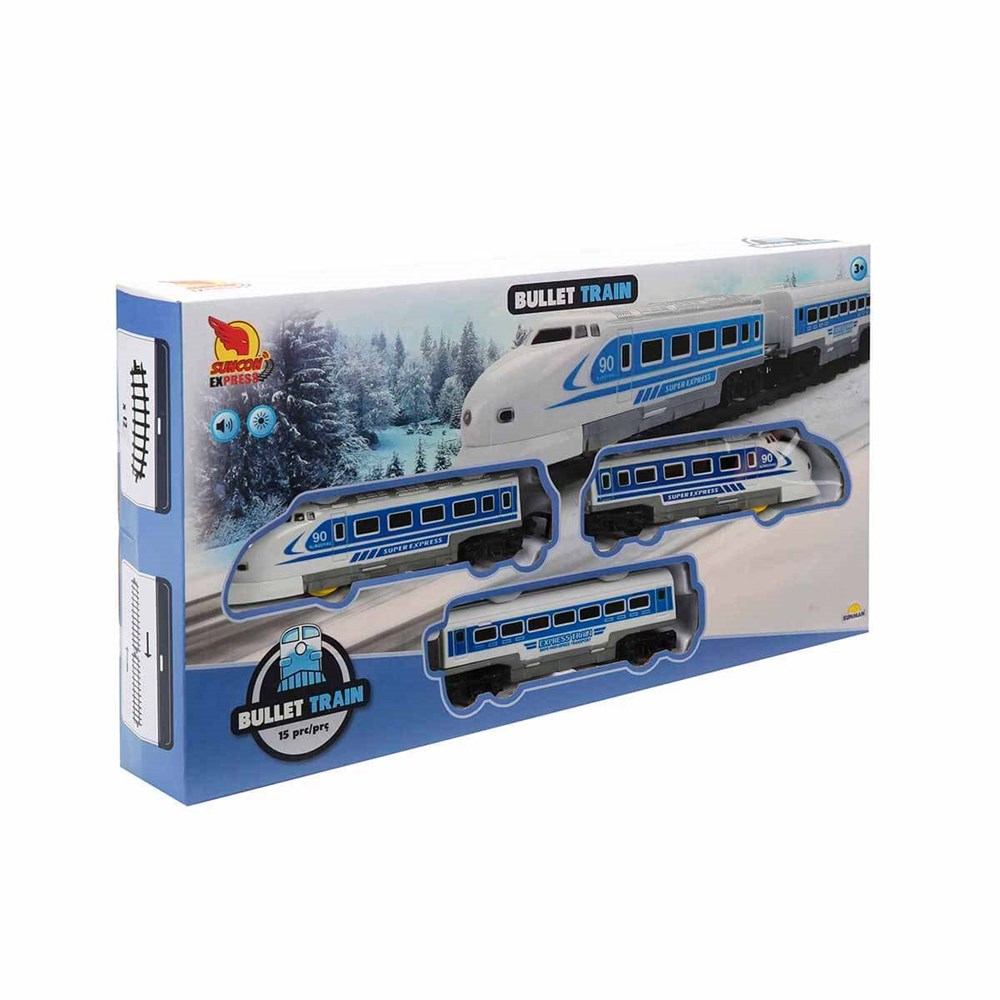 Sesli ve Işıklı Tren Seti 15 Parça S00001549 Sunman S00001549