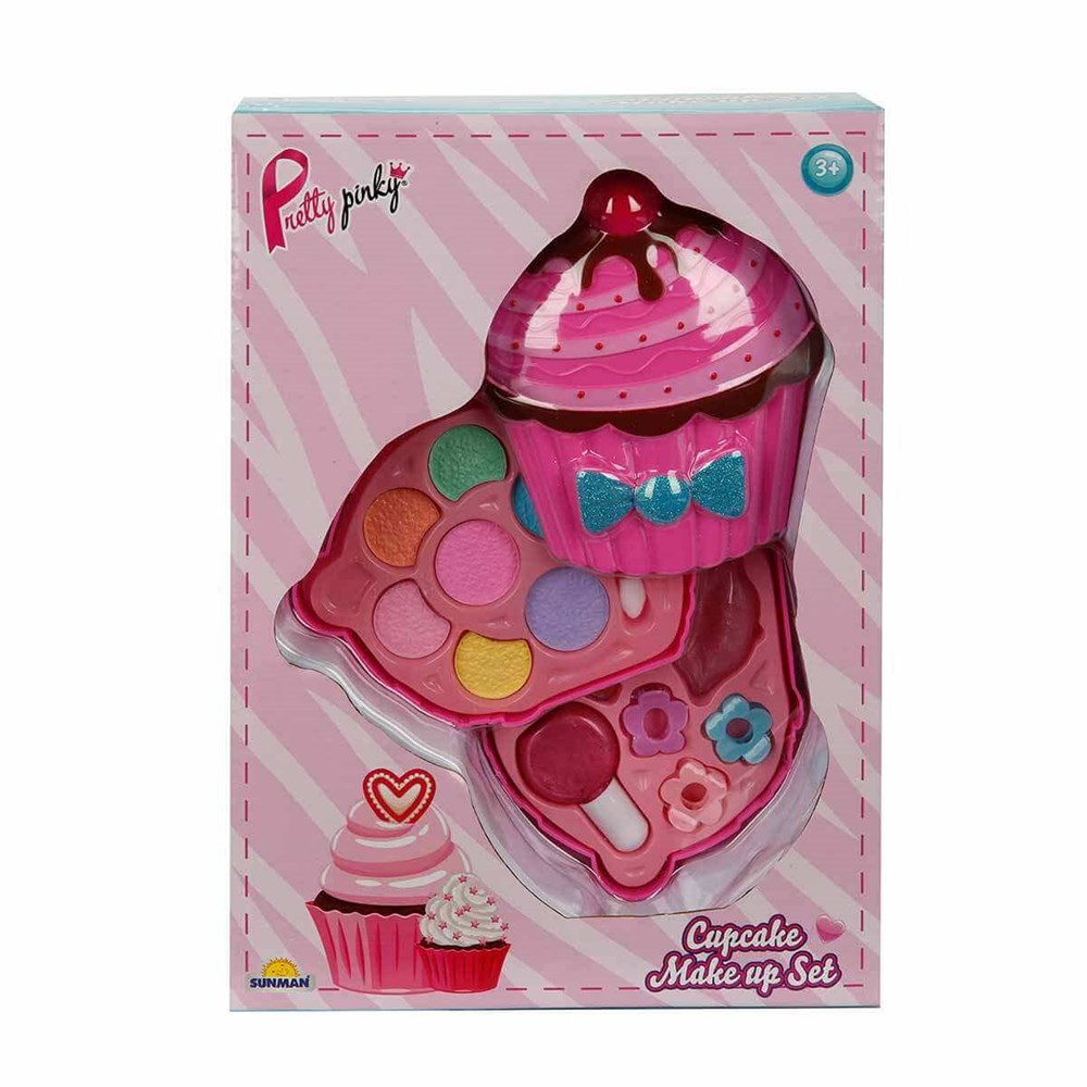 Pretty King Cupcake Şekilli 2 Katlı Makyaj Güzellik Seti Sunman S00002597