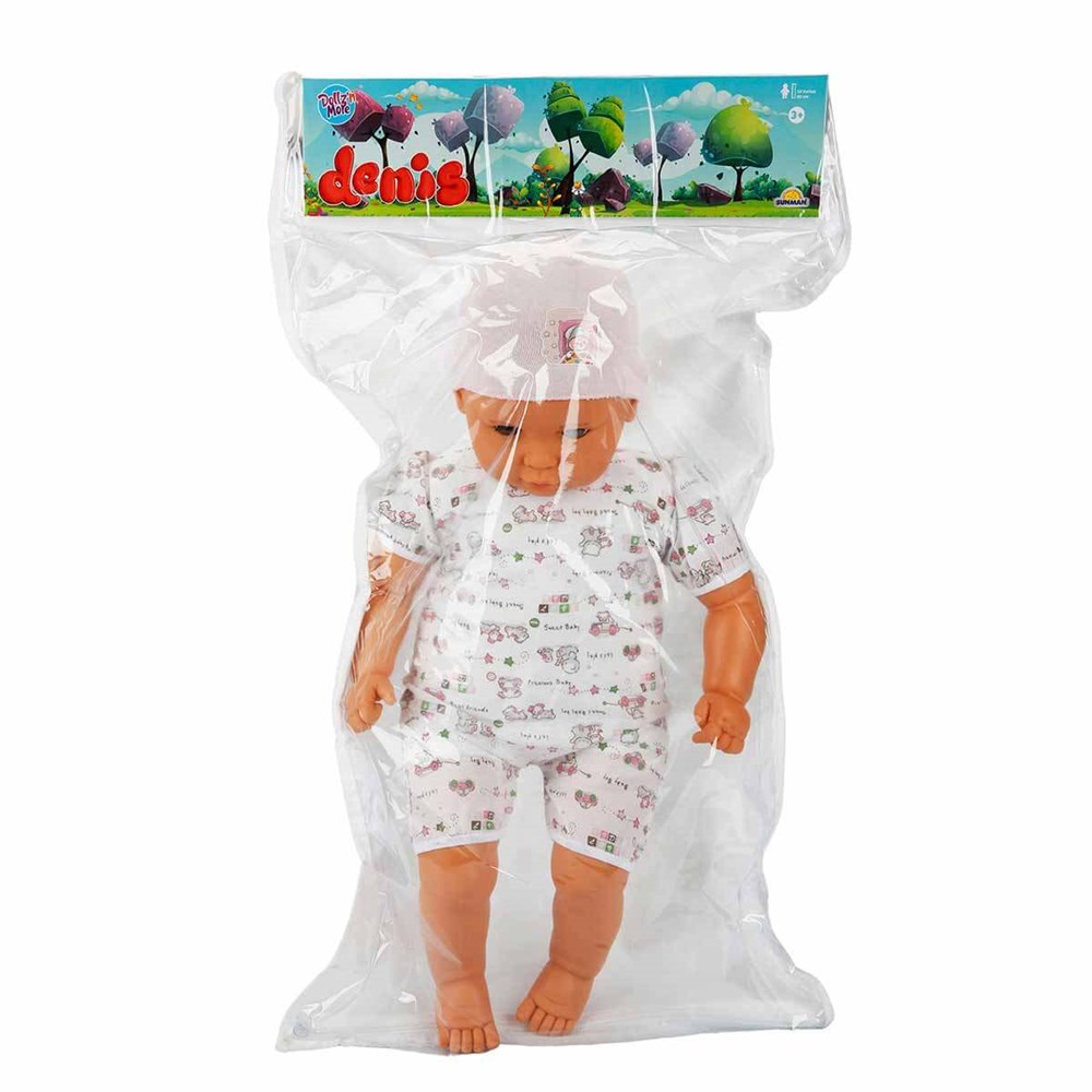 Denis Bebek 60 Cm Karışık Desenli-Pembe Bere Sunman S01060012 DP