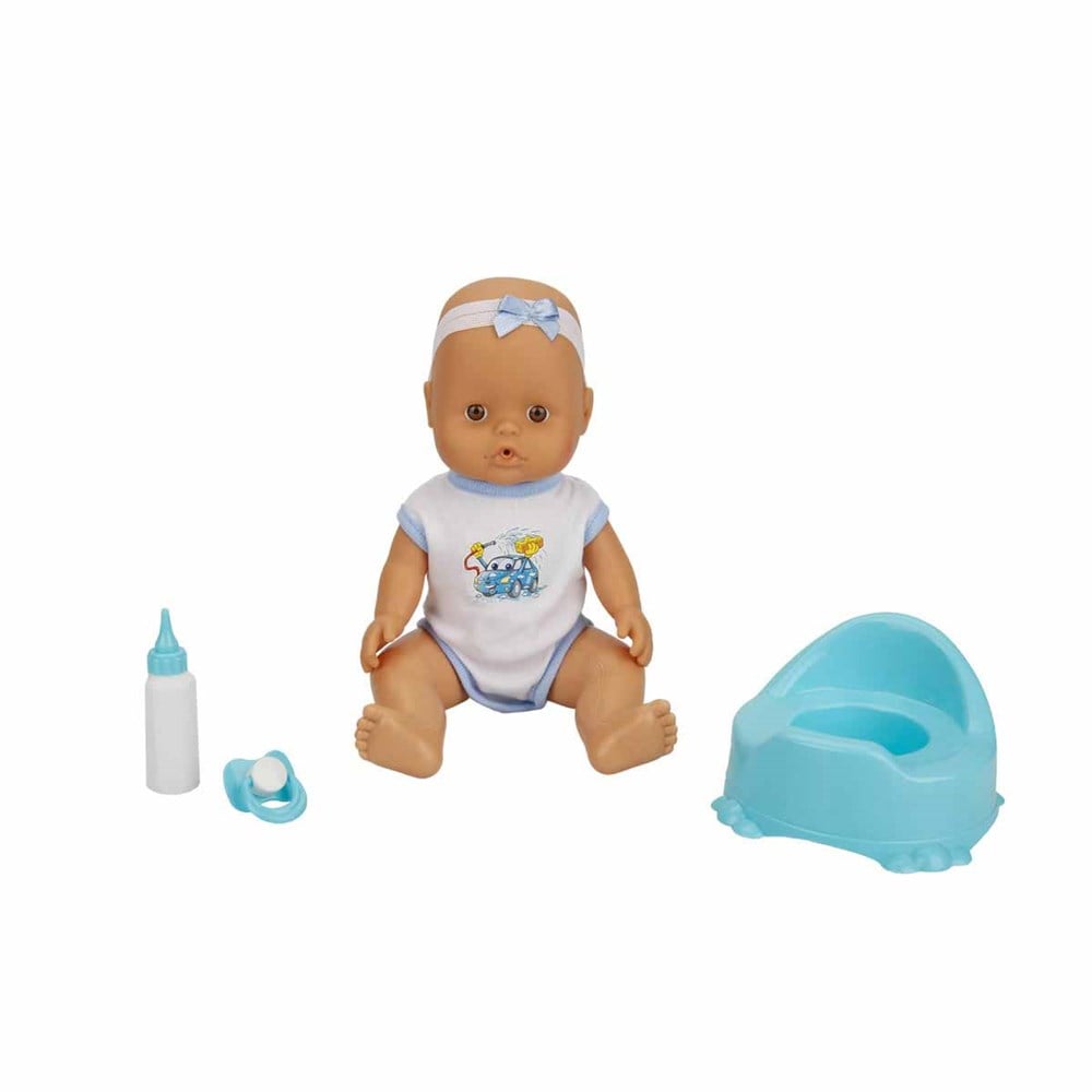 Boubou Altını Islatan Konuşan Bebek Seti Mavi 30 Cm Sunman S02030121 M