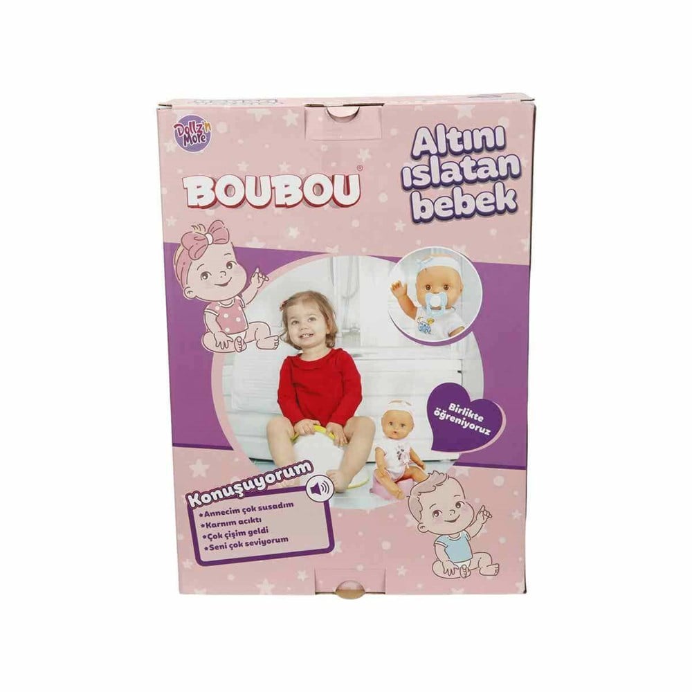 Boubou Altını Islatan Konuşan Bebek Seti Pembe 30 Cm Sunman S02030121 P
