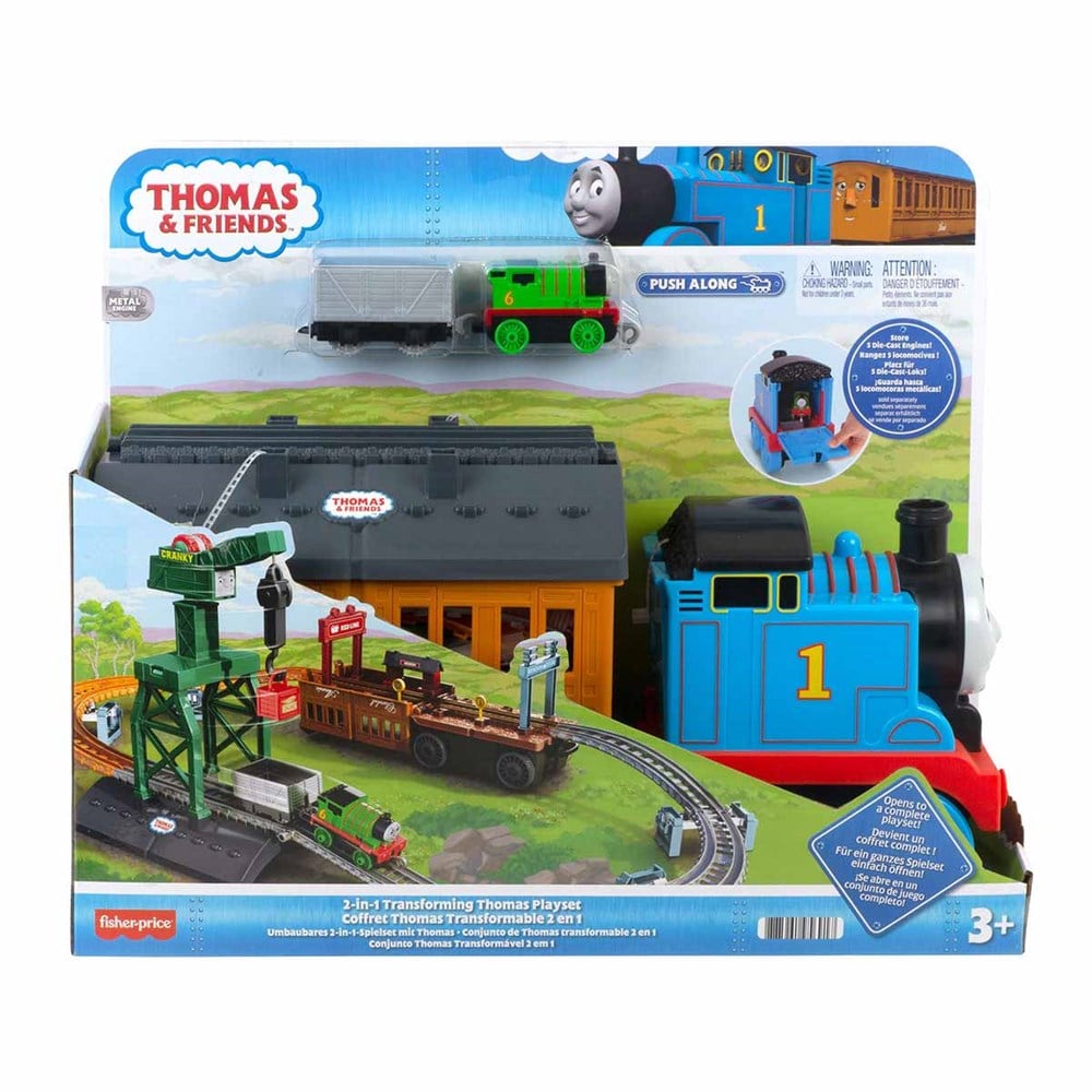 Thomas & Friends 2'si 1 Arada Dönüşen Thomas Oyun Seti GXH08 Thomas Friends GXH08