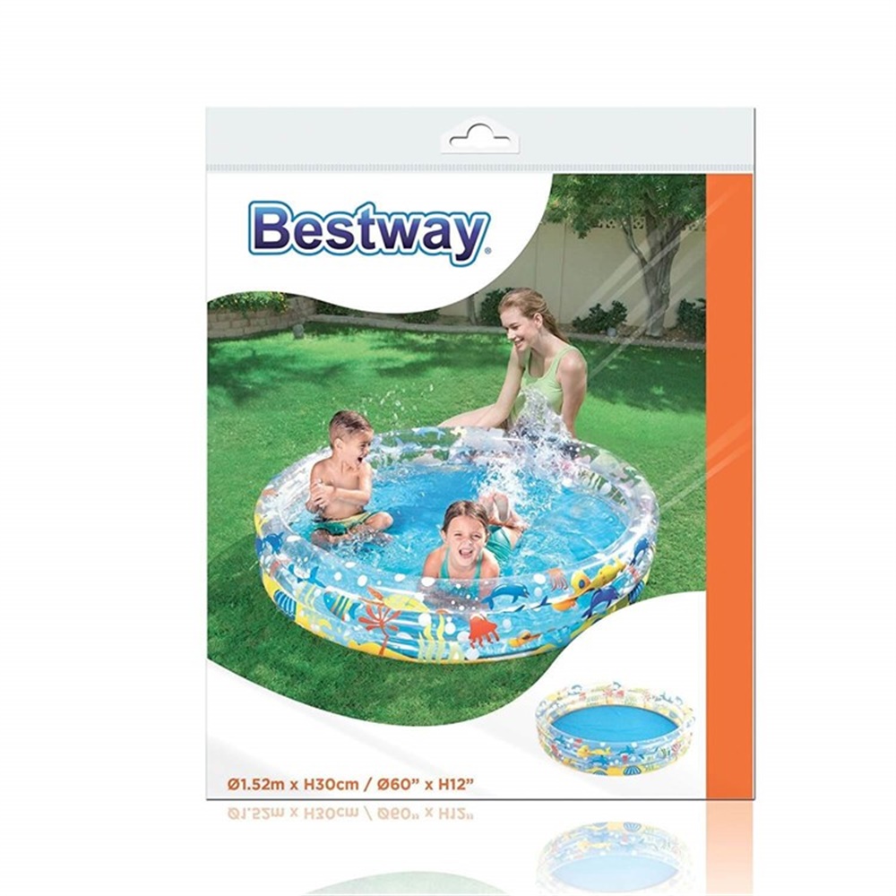 BESTWAY 152X30CM 3 BOLMELI DESENLI HAVUZ Toystop 51004