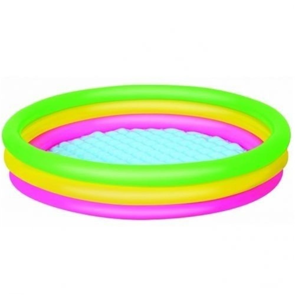 BESTWAY 102X25CM 3 BOLMELI SISIRILEBILIR ZEMINLI HAVUZ Toystop 51104