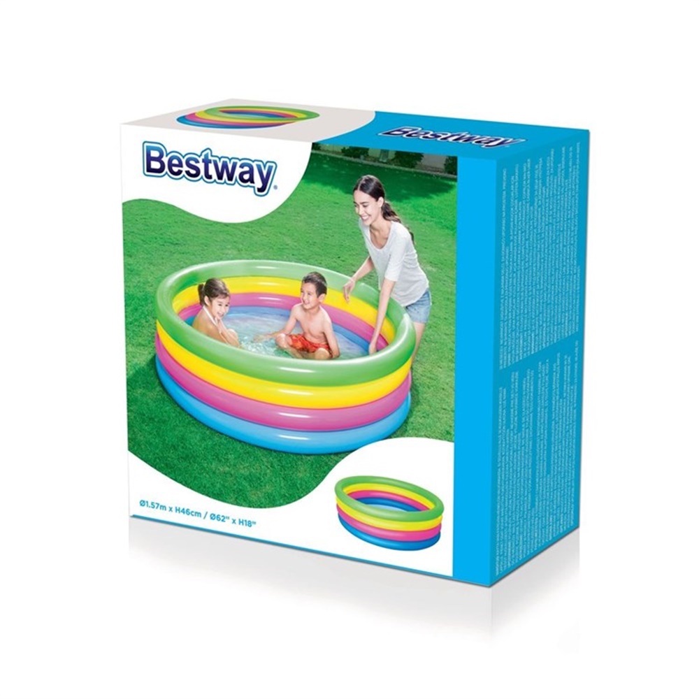BESTWAY 157X46CM NEON RENKLI 4 BOLMELI HAVUZ Toystop 51117