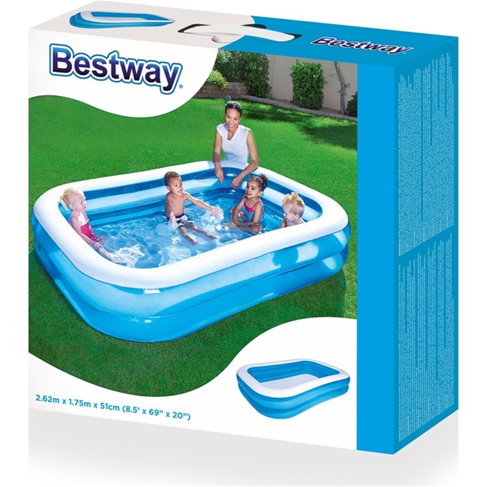 BESTWAY 262X175X51CM JUMBO DIKDORTGEN HAVUZ 54006 Toystop 54006