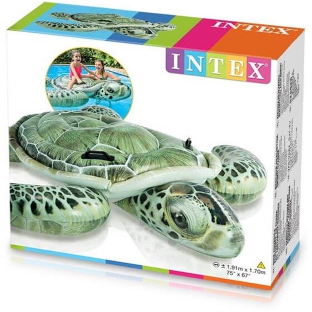 INTEX GERCEKCI KAPLUMBAGA BINICI 191X170CM Toystop 57555