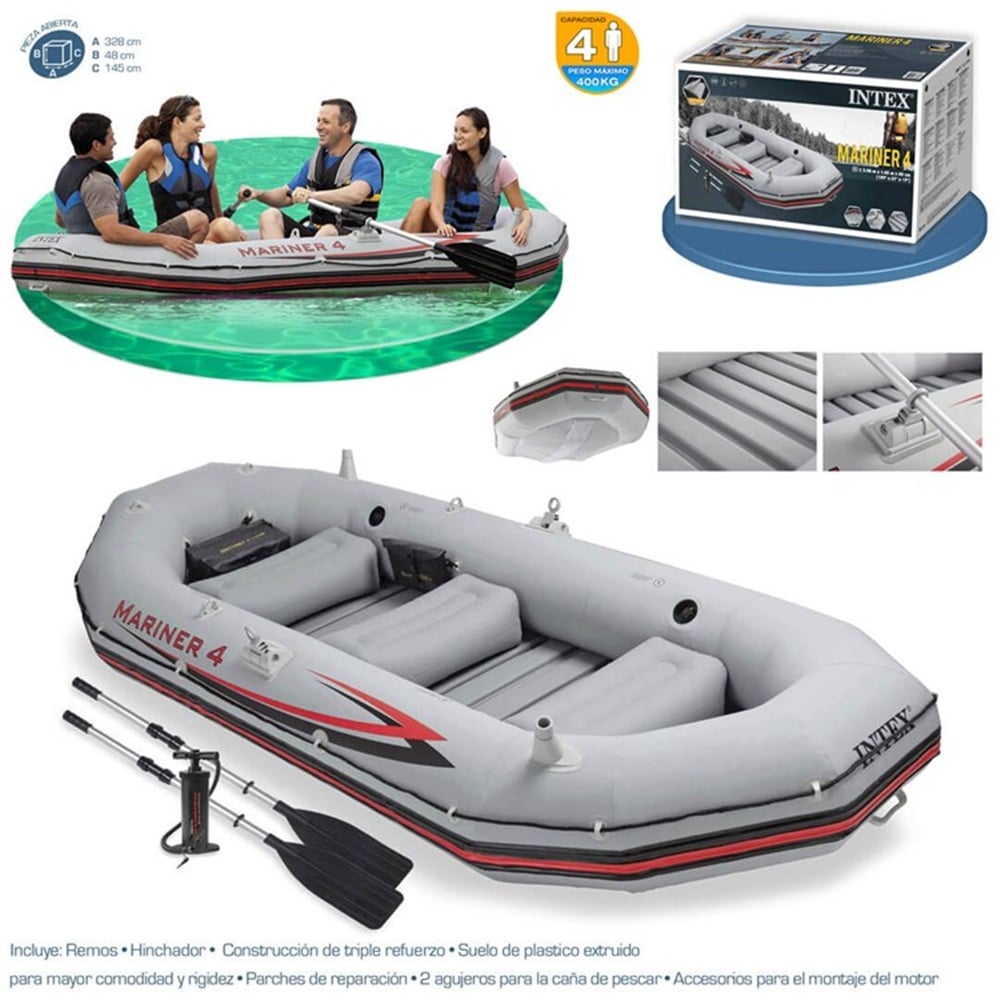 INTEX MARINER 4 BOT SET 320 KG 328X145X47 KUREK-POMPA Toystop 68376