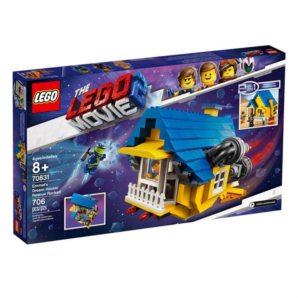 LEGO MOVIE 2 EMMETIN RUYA EVI/ KURTARMA ROKETI 70831 Toystop 70831